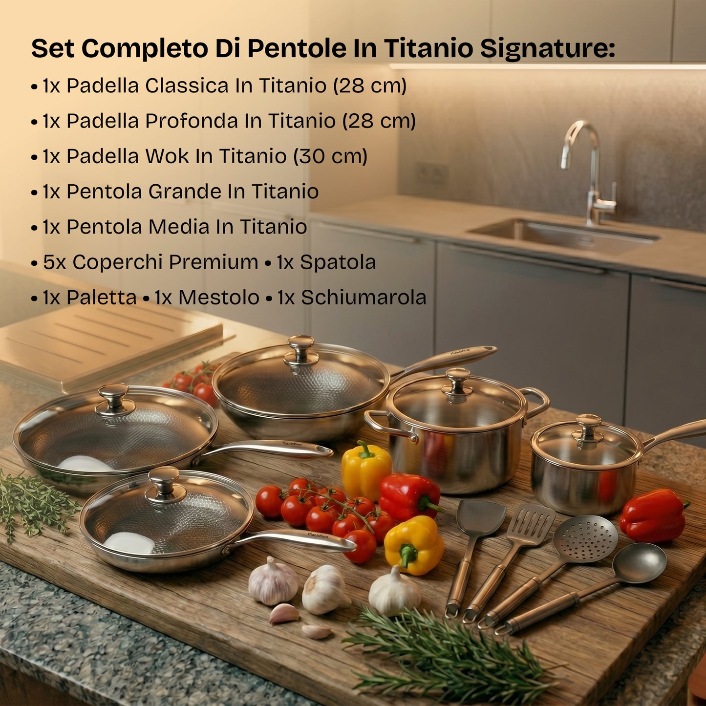Set complet de casseroles